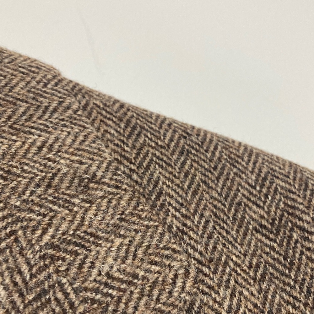 Vintage Harris Tweed Brown Herringbone Sport Coat - Picture 6 of 15